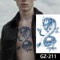 Tatoos Temporales For Men Shoulder Tattoos Dragon Black Large Tattoo And Body Art Sticker Boys Tattoo Tribal Designs Mens Decals. 