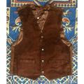 Genuine full leather waistcoat. 
