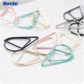 50 Pieces Metal Drop Shape Paper Clips Kawaii Cute Bookmark Clip Stationery. 
