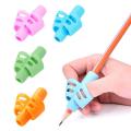 Pack Of 3 Children Pencil Holder Tools Silicone Two Finger Pencil Grip. 