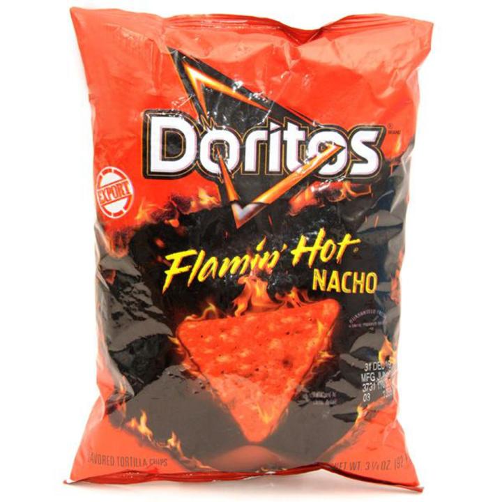 Doritos Flamin' Hot Nacho Tortilla Chips 92.1g (Made in USA)