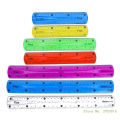 2Pcs Color Flexible Rulers Soft Bendable Plastic Rulers Duals Scale Bendable Flexible Rubber Rulers Clear Straight Ruler. 