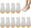 No Show Women Ankle Socks 3 Pairs Ultra Low Cut Non Slip Liner Women Socks Invisible for High heels Flats Boat Summer and Ballerina (Beige, 3). 