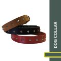 New Dog Collars Original Leather Pet Belt For Puppy Adjustable Solid Leather Colors With Stainless Swage Buckles. 