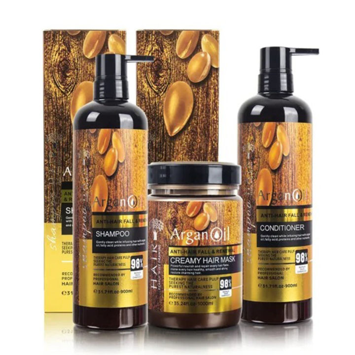 Argan%20Oil%20Hair%20Care%20Shampoo%20Conditioner%20And%20Hair%20Mask%20Anti%20Hair%20Fall%20&Renewal%20900ml%20-%20Image%202