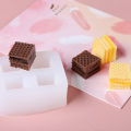 1Pcs Biscuit Resin Mold DIY Cream Cake Biscuit Candle Decoration Silicone Molds. 