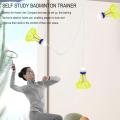 Badminton Rebound Training Tool Self Study Shuttlecock Profession Stretch Badminton Trainer Portable Indoor Practice Supplies. 