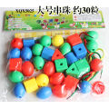 Kindergarten desktop building blocks baby visual training digital button stringing beads girl toys gifts. 