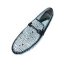 Formal  shoes for men in white color self print design. 