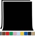 5x8ft Photography Photo Studio Background Backdrop all colors Green Black White Grey Red Orange Blue Pink Brown Parrot Non-woven Solid Color Green Screen Chromakey multi color Cloth with Adhesive wall Clips. 