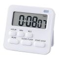 Kitchen Timer,Egg Timer with Clock,Digital Timer Stopwatch with LCD Loud Alarm for Cooking,Baking, Sports,Learning,Etc. 