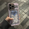FundaNS flash mirror 12 Pro14 13 ne 15 light phone case suitable for retro European cupid angel aurora laser iPho Max I head protective cover luxury. 