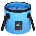 Foldable Bucket with Handle Portable Lightweight Outdoor Basin Fishing Bucket Folding Bucket Camping Hiking 20L. 