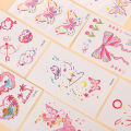 5 Sheets Colorful Butterfly Tattoo Stickers Collarbone Flower Arm Waterproof Non Reflective Disposable Temporary Tattoo. 