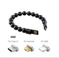 Beads Bracelet Cable Type C Fast Charging Bracelet Data Cable. 