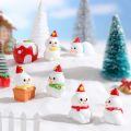 Snowman Ornament Delicate Snowman Tree Micro Landscape Model Decor. 