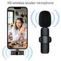 Wireless Microphone – K8 Wireless Microphone – Clip-on Lavalier Mic with Type-C & Lightning Receiver – Noise Reduction, Clear Sound & Long Battery Backup – Plug & Play Mic for Android, YouTube, TikTok, Vlogging, Interviews & Live Streaming. 