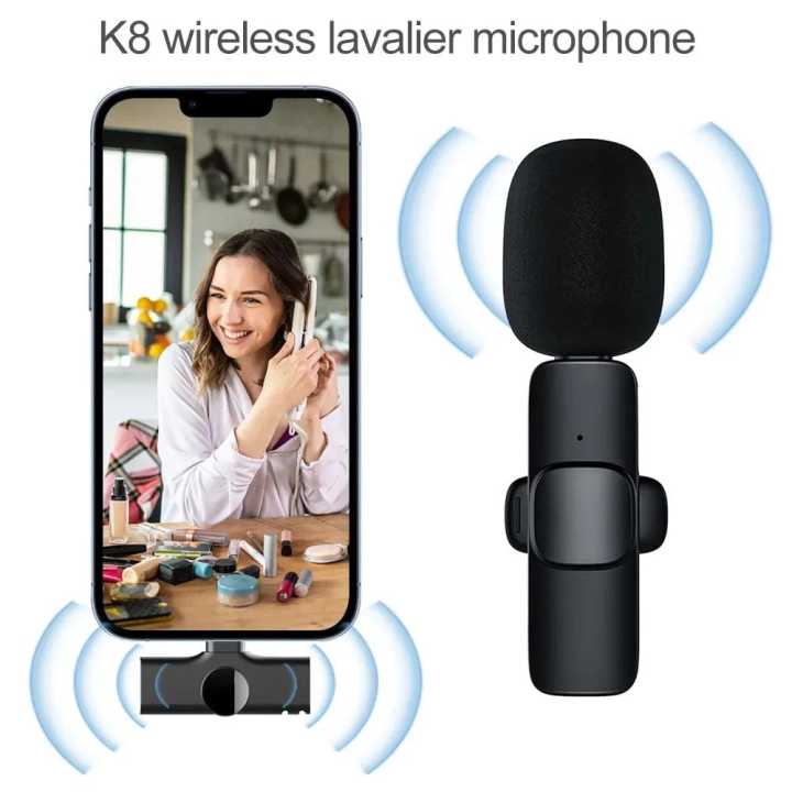 Wireless%20Microphone%20%E2%80%93%20K8%20Wireless%20Microphone%20%E2%80%93%20Clip-on%20Lavalier%20Mic%20with%20Type-C%20&%20Lightning%20Receiver%20%E2%80%93%20Noise%20Reduction,%20Clear%20Sound%20&%20Long%20Battery%20Backup%20%E2%80%93%20Plug%20&%20Play%20Mic%20for%20Android,%20YouTube,%20TikTok,%20Vlogging,%20Interviews%20&%20Live%20Streaming%20-%20Image%205