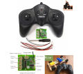 6CH 2.4G remote Transmitter and receiver robot board DIY science HS06A-50 remote control circuit board accessories toy remote control receiver board. 