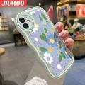 JIUMOO For OPPO F5 F5 Plus F5 Youth F7 Case Cartoon Fashionable Oil Painting Flowers Colorful Lovely Cream Wave Border Clear Shockproof Phone Cases Creative Transparent Simple Silicone Protective Cover. 