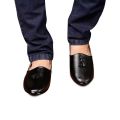 Men's Traditional Khussa Pumpy Shoes  - Black Color. 
