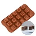 Square Shape Silicone Chocolate Mold 15 Cavity. 