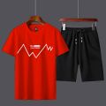 New Arrivals Will_Class_Printed Tracksuit Cotton Fabric T-Shirt & Shorts for Summer Elegant Suits gym_Track Suit For Men Printed tshirts+short Casual Wear. 