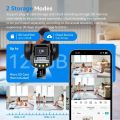 PTZ WiFi 15MP 3 Lens 3 Screen 360° Pan Tilt Outdoor CCTV Camera with Smart Tracking, Motion Detection, Night Vision, IP66 Waterproof, Two-Way Audio, SD Card Support, Remote Home Security Surveillance Camera. 
