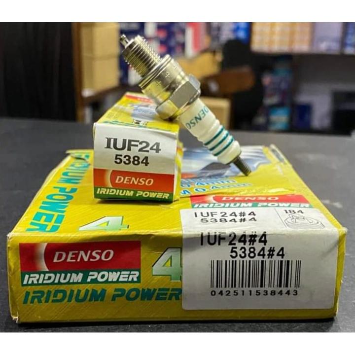 DENSO Iridium Spark Plug (IUF24) alternative of NGK CR7HIX Suitable for Honda 70, Yamaha YBR 125, YBZ 125G, YB 125Z, YB125Z DX