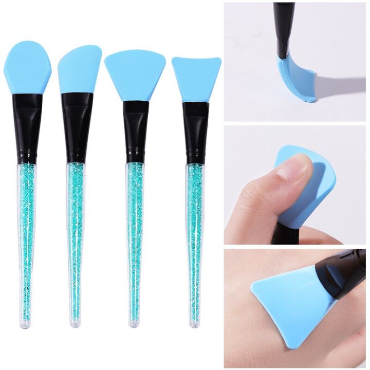 1/4PCS/Set DIY Mask Brushes Mud Mixing Facial Foundation Multi-function Wooden Handle Brush Flash Drill Pro Beauty Maquillaje