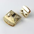 Rectangular Metal Press Push Lock Bag Briefcase Spring Lock Snap Decorative Clasps Closure Leather Craft Diy Hardware Accessory. 