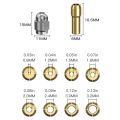 10Pcs Brass Collet for Dremel,Replacement 4485 Quick Change Rotary Drill Nut Tool Set 0.8/1.2/1.5/1.8/ 2.0/2.4/3.0/3.2mm. 