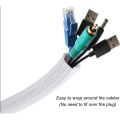 【Ready Stock Cable Management Sleeves Split Cord Protector Wire Loom Tubing Wire Protector for Home Office TV PC. 