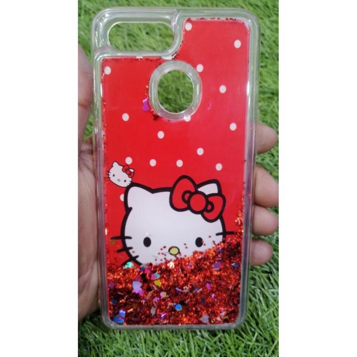 OPPO_F9/F9 pro Back Cover Water Glitter Cover_Print glitter cover_star cover OPPO_F9/F9 pro girls back cover
