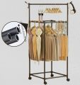 360 Degree Rotating Garment Rack 4 different shape – Durable Metal Frame, Powder Coated Finish, with Wheels – Ideal for Home or Boutique. 