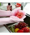 Silicone Dishes Washing Gloves Kitchen Cleaning Waterproof Cleaning Scrubber Dish Washing Sponge Rubber for Dishes. 