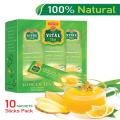 Vital Instant Lemon Ginger Tea - 10 Sachet Packs. 