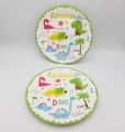 DINOSAUR THEME PAPER PLATES PACK OF 10 PAPER PLATES. 
