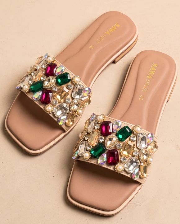Flat Slippers For Women And Girls- SAWA SHOES - 639