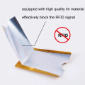 Anti Rfid Wallet Blocking Reader Lock Bank Card Holder Id Bank Card Case Protection Metal Credit Card Holder Aluminium 6*9.3cm. 