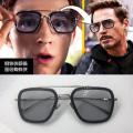 Iron Man Glasses Tony Stark Sunglasses Peter Parker Edith Glasses With Leatherite Cover Box. 