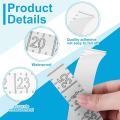 NCANRUI 72 Inch Fish Measuring Tape Waterproof Fish Ruler Sticker Decal Clear Self Adhesive Fish Ruler for Boat Fishing. 