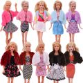Free Shipping Doll Dress Fashion Cheap Casual Wear For 11.8 Inch Barbie Clothes Accesorios Shoes,Girl's Toys,Birthday Present. 