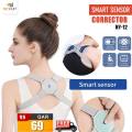 NY-12 SMART SENSOR CORRECTOR WITH ANGLE SENSING VIBRATION REMINDER ADJUSTABLE BACK BRACE POSTURE SPINE CORRECTION. 