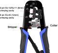 Network Crimping Tool Rj11/Rj12 Crimping Electric Cable RJ45 Crimper (568). 