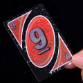UNO H2O Card Game Waterproof Pressure Proof PVC Plastic Transparent Kids Toys - 112 Cards Pack - Halloween Birthday Gifts. 