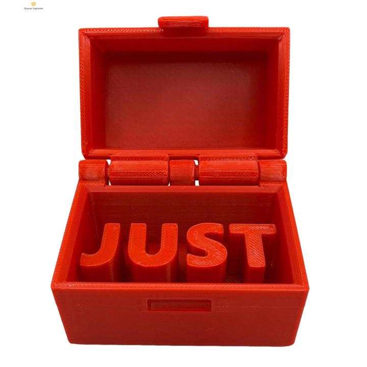 Quasar Just in Case Gag Item Prank Box Funny Gag Gift for Home Office Decor Just in Case Pun Box for Him or Her Small Table Decoration Perfect Gift Idea Eye-catching Gag Gift