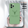FINDWORLD for Vivo V20 Pro Mobile Cover Cartoon ELK Deer Reindeer Side Design Edge Pattern Silicone Full Camera Protect Case. 