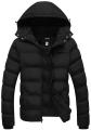 Black Leather Puffer Parachute Jacket For Men - Warmth And Style Combined In  Versatile - Best For Winters. 