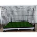 Cat And Dog House - Moveable Metal Cage With Wheel For your Pet. 